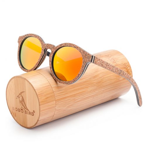 Okulary Przeciwsłoneczne Bobo Bird - Drewno Korkowe