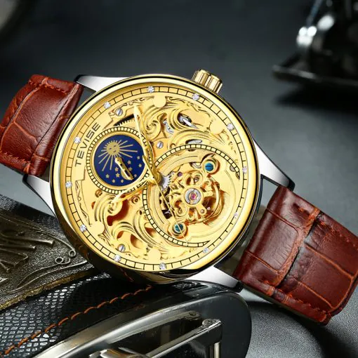 Męski Zegarek Tevise - MOON Tourbillon - obrazek 3